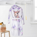 Детски халат Giraffe с качулка и DF печат – XL